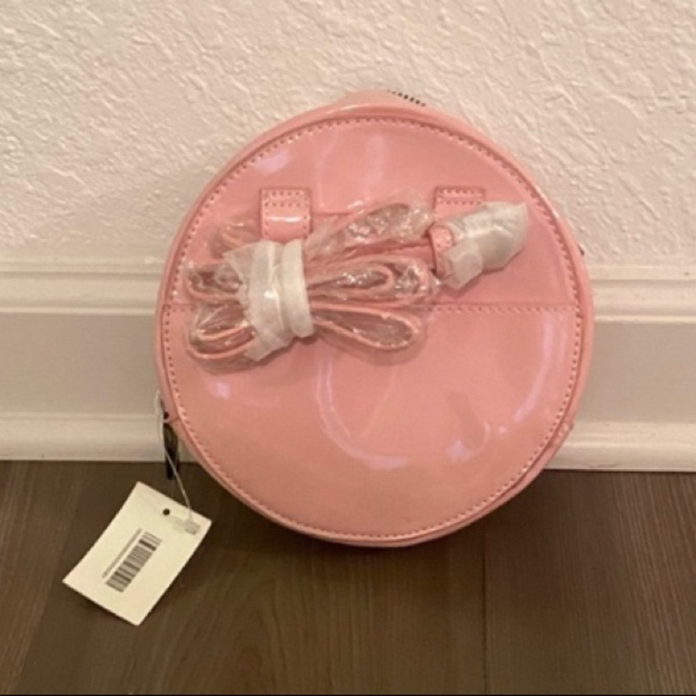 NWT Deux Lux pink patent leather belt bag